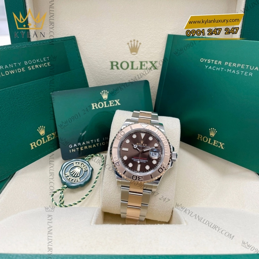 Kỳ Lân Luxury rolex yacht master 40 126621 0001 chocolate 4 Đồng hồ Rolex Yacht Master 40 mặt số chocolate 126621-0001