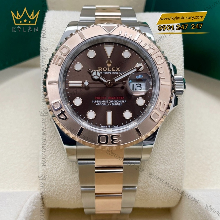 Kỳ Lân Luxury rolex yacht master 40 126621 0001 chocolate 8 Đồng hồ Rolex Yacht Master 40 mặt số chocolate 126621-0001
