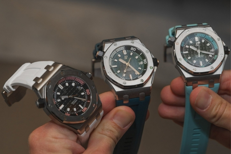 Royal Oak Offshore Diver 2026: Ba sắc màu mới cho mùa hè từ Audemars Piguet 3 Kỳ Lân Luxury royal oak offshore diver 2026 ba sac mau moi cua audemars piguet 6 Royal Oak Offshore Diver 2026: Ba sắc màu mới cho mùa hè từ Audemars Piguet