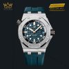 Đồng hồ Royal Oak Offshore Diver xanh dương phối vàng hồng 42mm