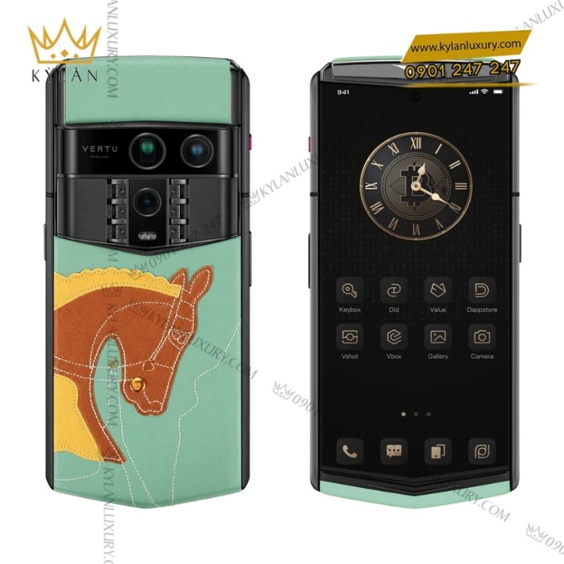 Điện thoại Vertu Agent Q Sancai Horse xanh lam 1TB