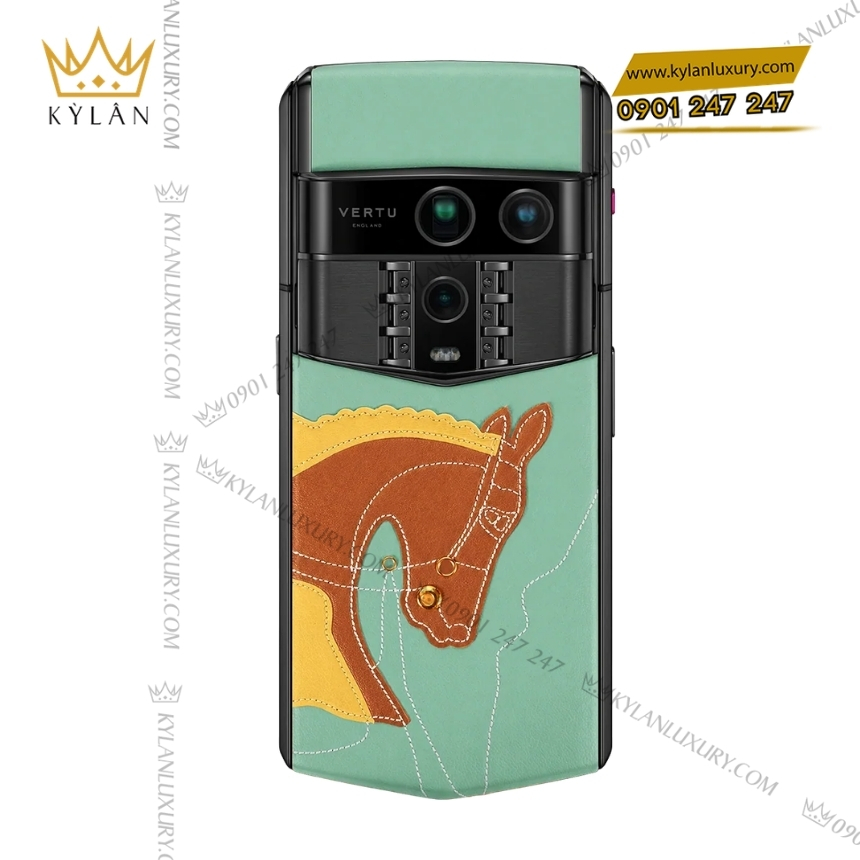 Kỳ Lân Luxury vertu agent q sancai horse xanh lam 4 Điện thoại Vertu Agent Q Sancai Horse xanh lam 1TB