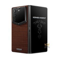 Vertu AlphaFold Alligator Skin Amber Brown 1TB