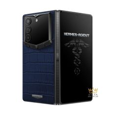 Vertu AlphaFold Alligator Skin Navy Blue 1TB