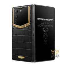 Điện thoại Vertu AlphaFold bản đen viền vàng 1TB
