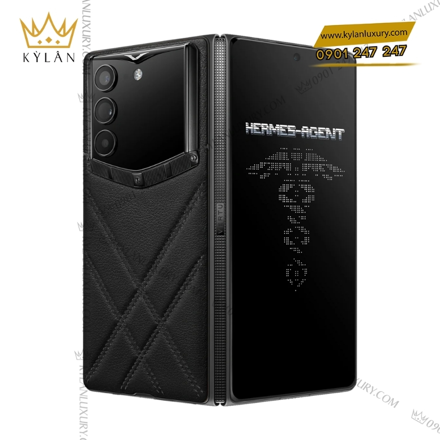 Kỳ Lân Luxury vertu alphafold grained calfskin iron black 1tb 2 Vertu AlphaFold Grained Calfskin Iron Black 1TB