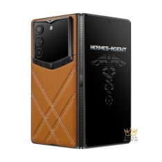 Vertu AlphaFold Stitched Calfskin Amber Brown No Logo 1TB