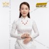 Bộ trang sức Việt Nam vàng hồng đính kim cương