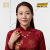 Bộ trang sức Việt Nam vàng hồng đính kim cương