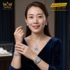 Bộ trang sức kim cương đính đá Topaz