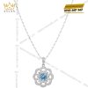 Bộ trang sức kim cương đính đá Topaz