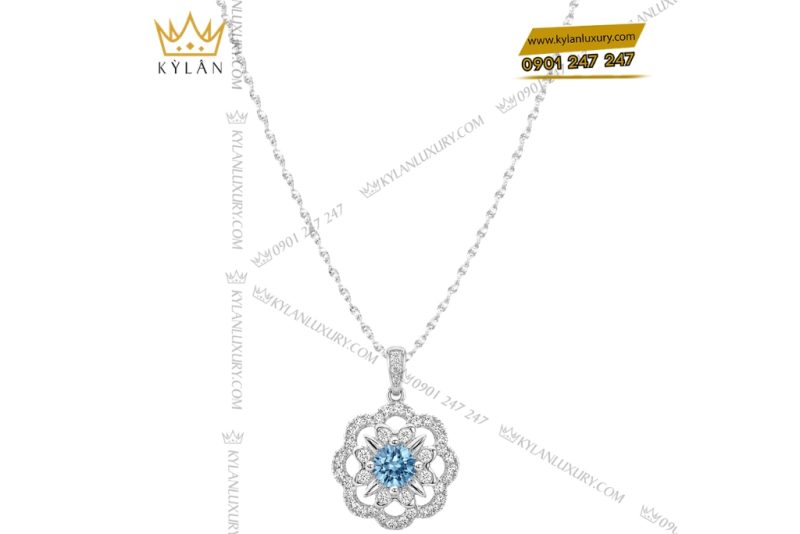 Bộ trang sức kim cương đính đá Topaz