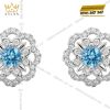 Bộ trang sức kim cương đính đá Topaz
