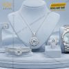 Bộ trang sức kim cương đính đá Topaz