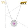 Bộ trang sức kim cương đính sapphire