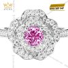 Bộ trang sức kim cương đính sapphire