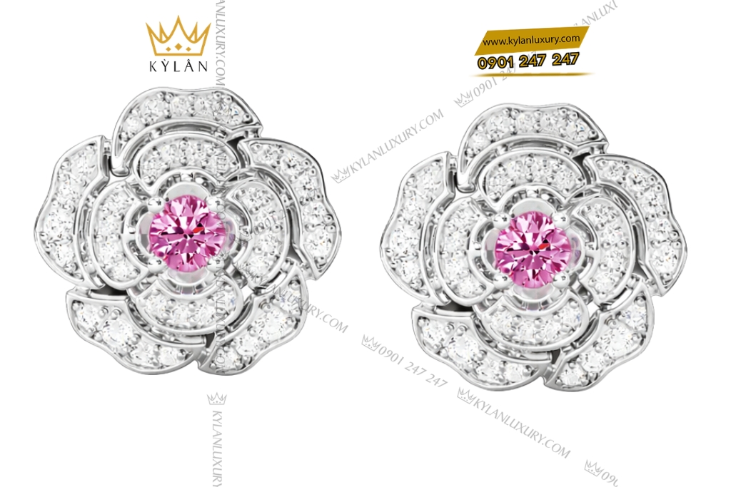 Bộ trang sức kim cương đính sapphire