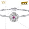 Bộ trang sức kim cương đính sapphire