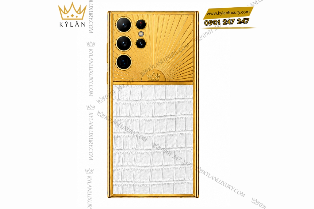 Điện thoại Samsung Galaxy S26 Ultra custom vàng bọc da cá sấu 9 Kỳ Lân Luxury Dien thoai Samsung Galaxy S26 Ultra custom vang boc da ca sau 1 1 Điện thoại Samsung Galaxy S26 Ultra custom vàng bọc da cá sấu