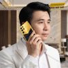 Điện thoại Samsung Galaxy S26 Ultra custom vàng bọc da cá sấu