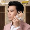 Điện thoại Samsung Galaxy S26 Ultra custom vàng hồng bọc da cá sấu đính kim cương