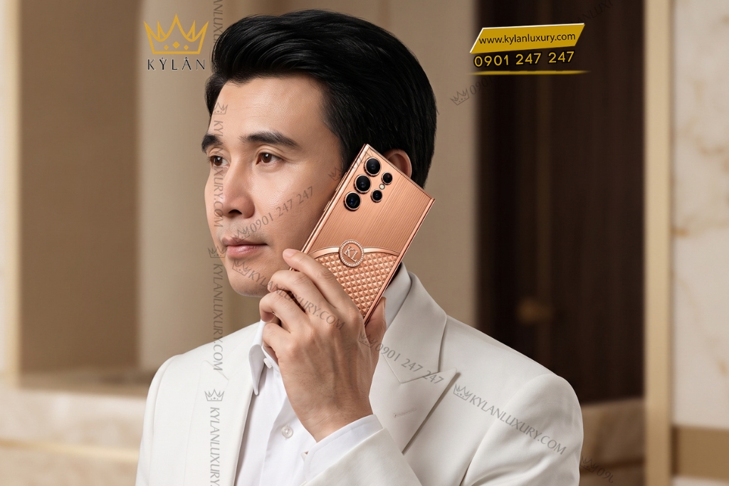 Điện thoại Samsung Galaxy S26 Ultra custom vàng hồng đính kim cương 15 Kỳ Lân Luxury Dien thoai Samsung Galaxy S26 Ultra custom vang hong dinh kim cuong 9 1 Điện thoại Samsung Galaxy S26 Ultra custom vàng hồng đính kim cương