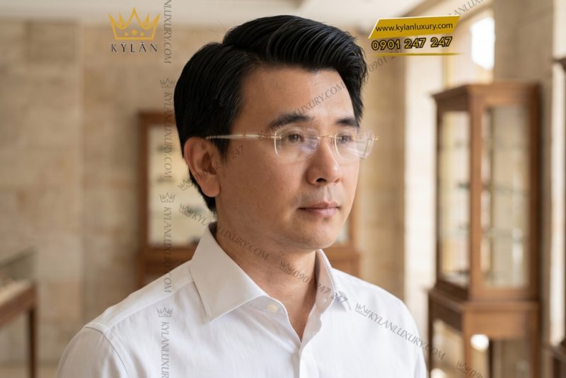 Mắt kính vàng hồng Au750