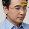 Mắt kính vàng hồng Au750 đính kim cương