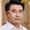 Mắt kính vàng hồng Au750 đính kim cương