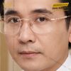 Mắt kính vàng hồng Au750 đính kim cương