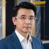 Mắt kính vàng hồng Au750 đính kim cương