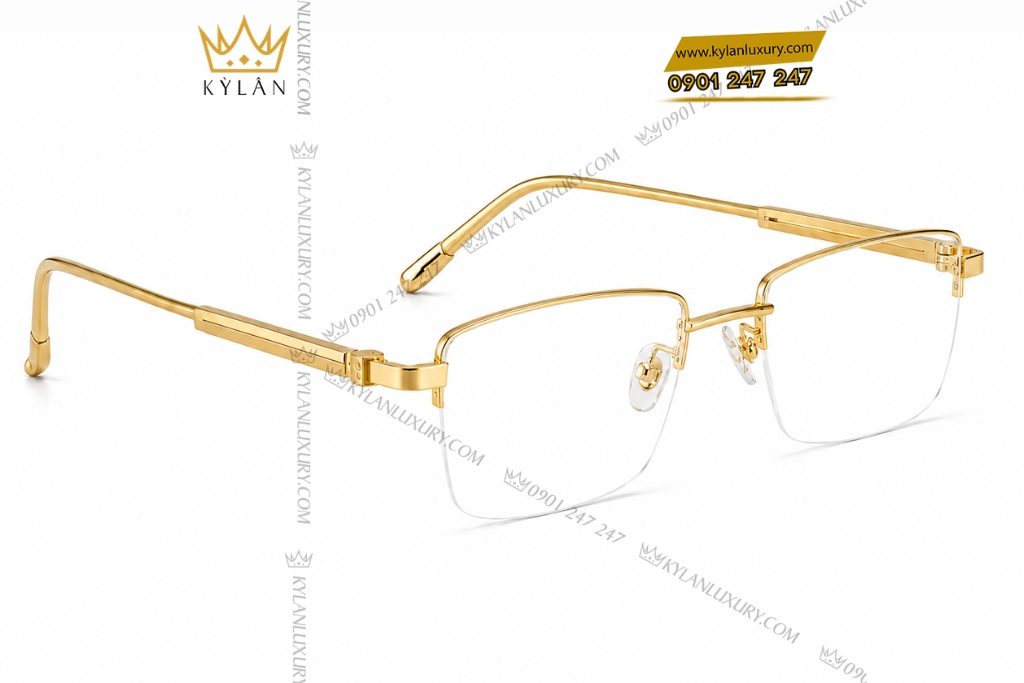 Mắt kính vàng vàng Au750 13 Kỳ Lân Luxury Mat kinh vang vang Au750 4 1 Mắt kính vàng vàng Au750