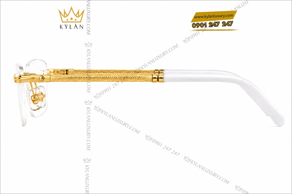 Mắt kính vàng vàng Au750