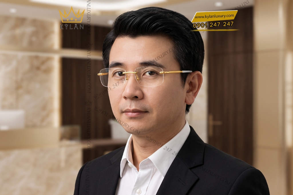 Mắt kính vàng vàng Au750