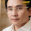 Mắt kính vàng vàng Au750 đính kim cương