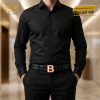 Mặt thắt lưng chữ B vàng hồng Au750