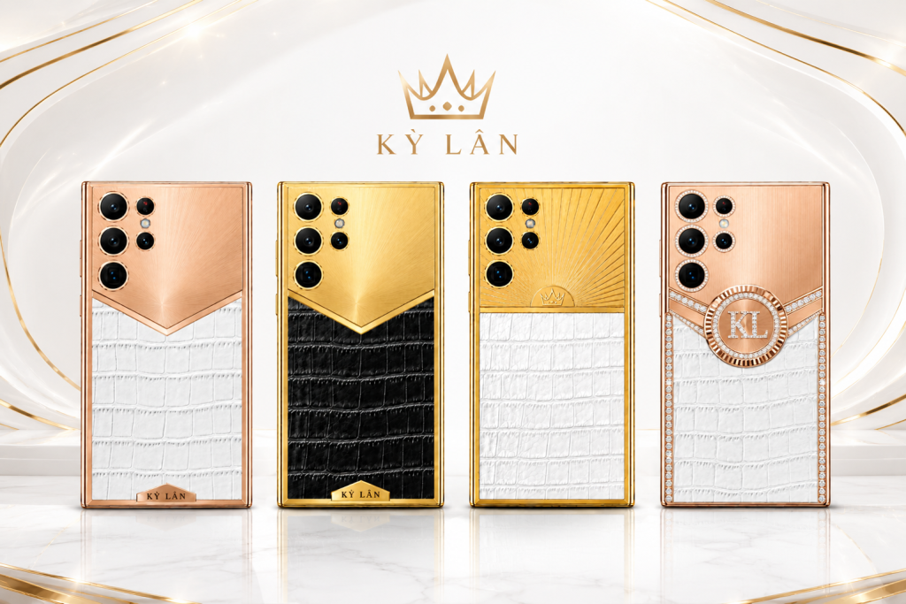 Samsung Galaxy S26 Ultra custom vàng kim cương