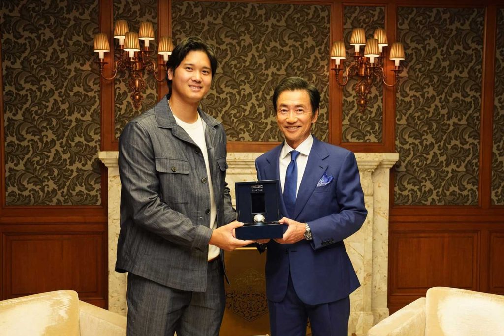 Đồng hồ Seiko Star Time được chế tác riêng cho Shohei Ohtani 2 Kỳ Lân Luxury Seiko Star Time Shohei Ohtani2 Đồng hồ Seiko Star Time được chế tác riêng cho Shohei Ohtani