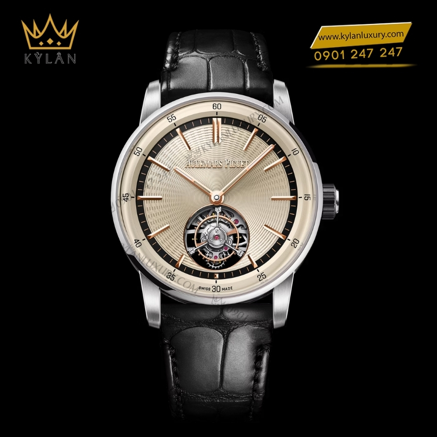 Kỳ Lân Luxury audemars piguet code 11 59 selfwinding flying tourbillon 26396nb 4 Đồng hồ Audemars Piguet Code 11.59 Selfwinding Flying Tourbillon 26396NB