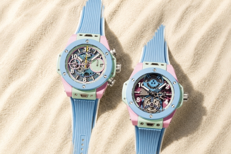 Kỳ Lân Luxury bo doi big bang summer multi colored ceramic 42mm 44mm 7 Hublot ra mắt bộ đôi Big Bang Summer Multi-Colored Ceramic – Sắc màu mùa hè trong thiết kế giới hạn