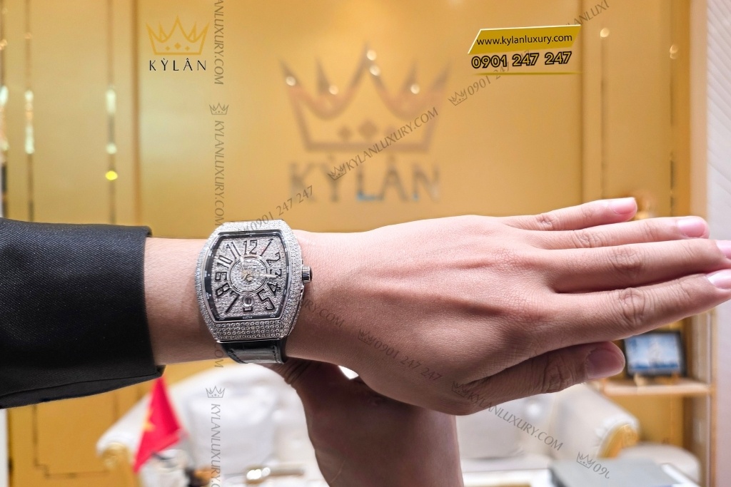 Kỳ Lân Luxury cap doi franck muller vanguard v41 v32 kim cuong 9 Cặp đôi Franck Muller Vanguard kim cương V41 & V32