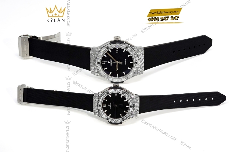 Cặp đôi Hublot Classic Fusion đính kim cương được nhiều khách hàng lựa chọn tại Kỳ Lân 4 Kỳ Lân Luxury cap doi hublot classic fusion 42mm 33mm dinh kim cuong 4 Cặp đôi Hublot Classic Fusion đính kim cương được nhiều khách hàng lựa chọn tại Kỳ Lân