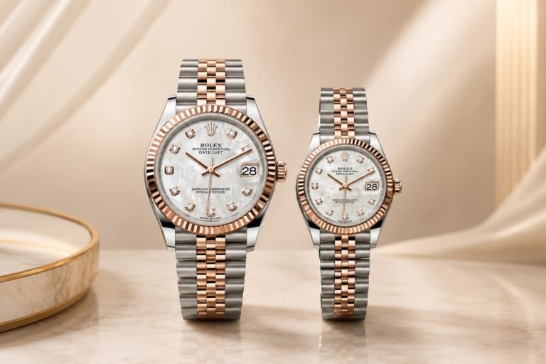 Kỳ Lân Luxury cap doi rolex datejust 126331 278271 duoc yeu thich 1 1 Cặp đôi Rolex Datejust xà cừ 126331 & 278271 – Bộ đôi được nhiều khách hàng lựa chọn tại Kỳ Lân