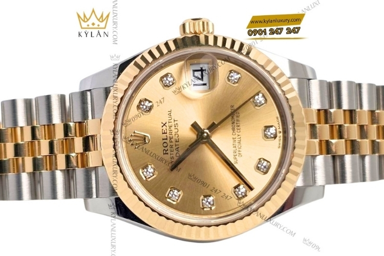 Kỳ Lân Luxury cap doi rolex datejust champagne 126333 278273 ky lan 8 Cặp đôi Rolex Datejust Champagne 126333 & 278273 được yêu thích tại Kỳ Lân
