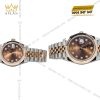 Cặp đôi Rolex Datejust demi vàng hồng chocolate 126331 & 278271