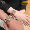 Cặp đôi Rolex Datejust demi vàng hồng chocolate 126331 & 278271