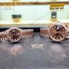 Cặp đôi Rolex Datejust demi vàng hồng chocolate 126331 & 278271