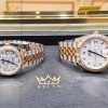 Cặp đôi Rolex Datejust demi vàng hồng xà cừ 126331 & 278271