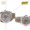 Cặp đôi Rolex Datejust demi vàng hồng xà cừ 126331 & 278271