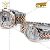 Cặp đôi Rolex Datejust demi vàng hồng xà cừ 126331 & 278271